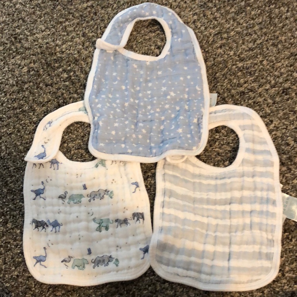 Aden and Anais muslin bibs